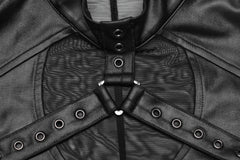 Wetlook Top mit Mesheinsatz