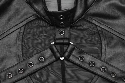 Wetlook Top mit Mesheinsatz