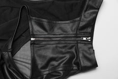 Wetlook Top mit Mesheinsatz