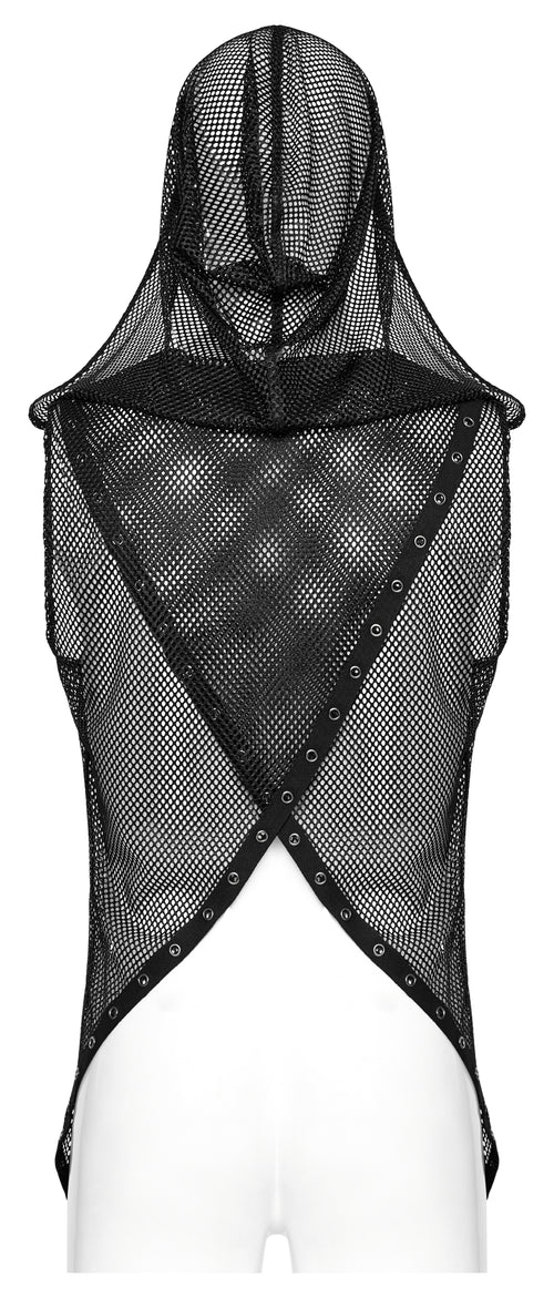 Netzshirt mit Kapuze