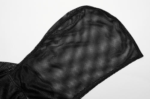 Netzshirt mit Kapuze