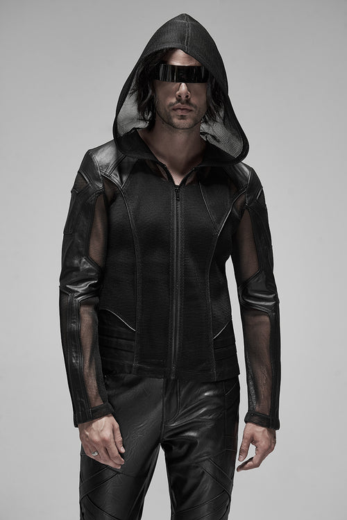 Meshjacke mit Kapuze