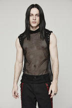 Netzshirt mit Nieten