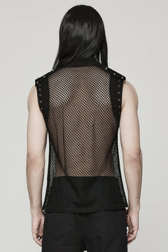 Netzshirt mit Nieten