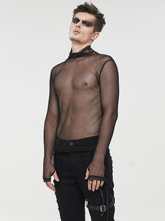 Mesh Langarmshirt