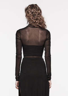 Gerafftes Meshoberteil