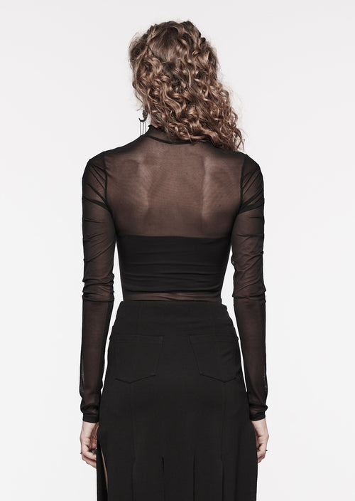 Gerafftes Meshoberteil