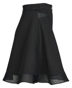 Ausgestellter Rock mit Netz