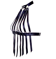 Leather harness with fringes