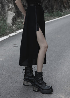 Midirock mit Schlitz