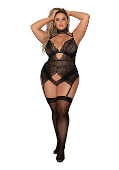 Straps Korselett mit Spitze -Plus Size