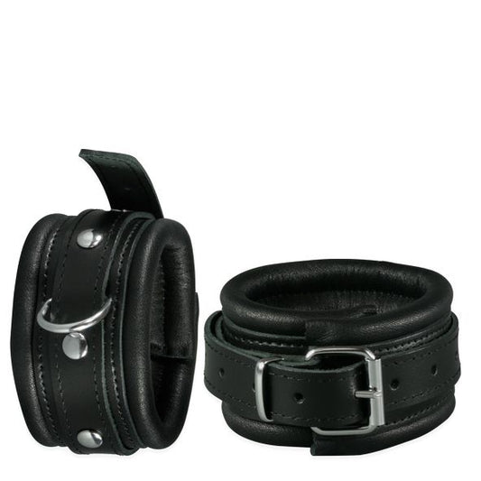 Leather ankle cuffs 5cm