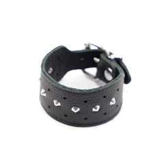 Leather studded bracelet