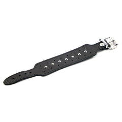 Leather studded bracelet