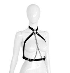 Leather Harness Silver