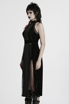 Meshkleid mit Beinausschnitt