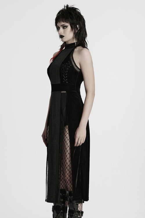 Meshkleid mit Beinausschnitt