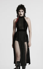 Meshkleid mit Beinausschnitt