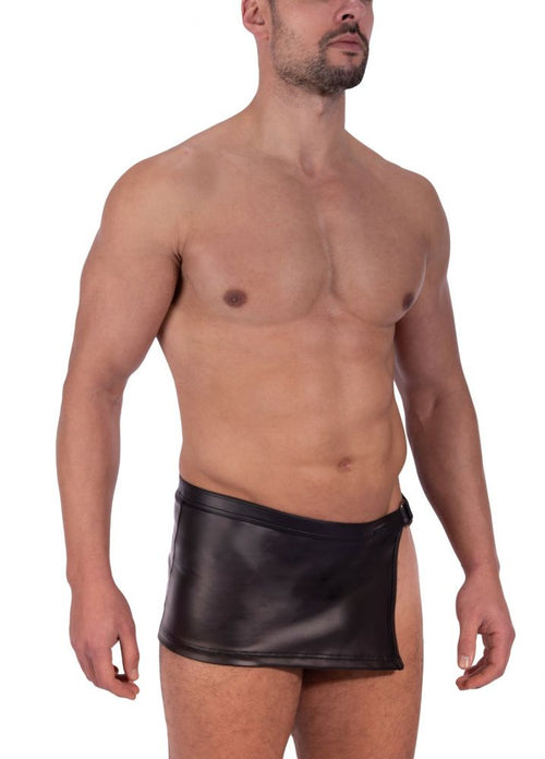 Wetlook Popper Skirt