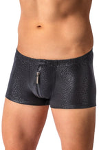 Glänzende Shorts mit Reißverschluss