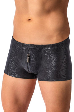 Glänzende Shorts mit Reißverschluss