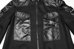 Leicht transparenter Mantel mit Stehkragen