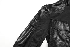 Leicht transparenter Mantel mit Stehkragen