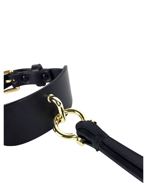 Leder Halsband mit Quaste