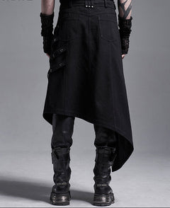 Offener Kilt mit Schnallen
