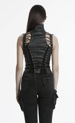 Brustfreies Top mit Schnürung