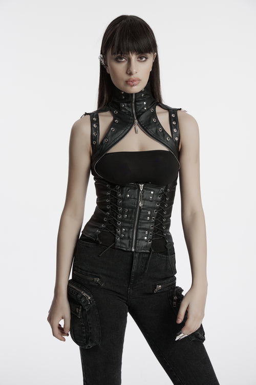 Brustfreies Top mit Schnürung