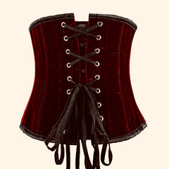 Velvet waist cincher