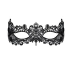 Mask with filigree embroidery