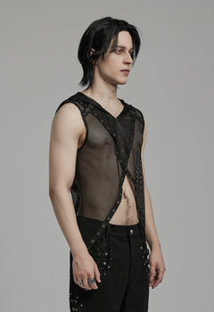 Netzshirt mit Kapuze