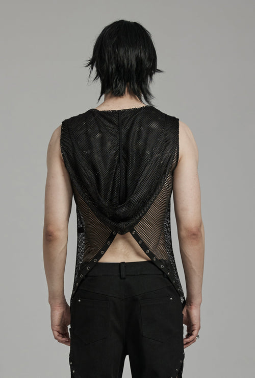 Netzshirt mit Kapuze