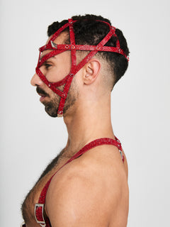 KristallHarness Maske Devil