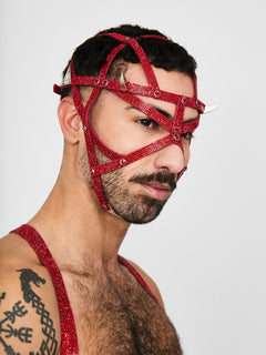 KristallHarness Maske Devil