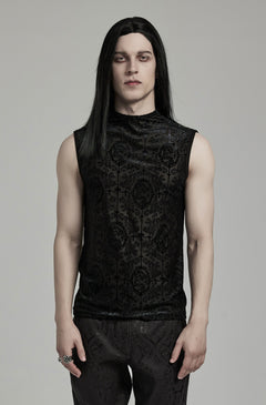 Meshtop Ärmellos mit Muster