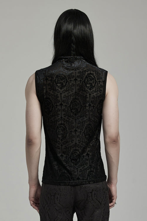 Meshtop Ärmellos mit Muster