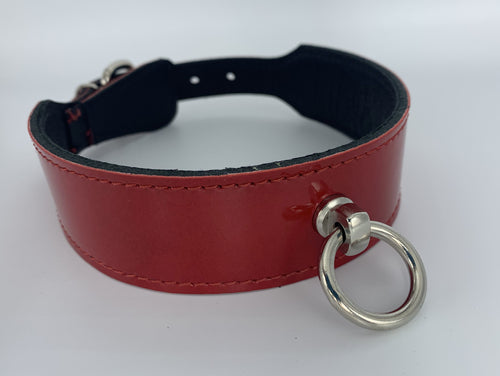 Leder Halsband der O