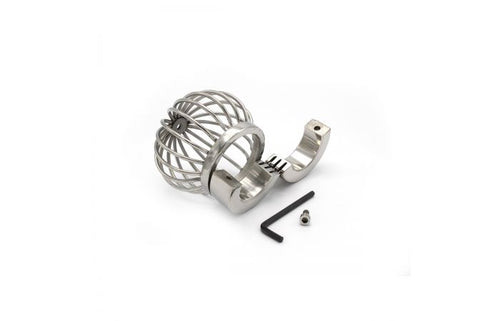 Stainless steel testicle cage