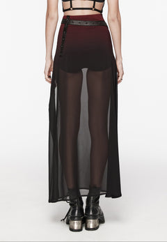 Maxirock mit Gürtel