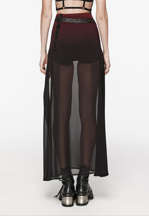 Maxirock mit Gürtel