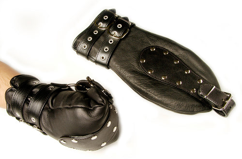 Echtleder Gebetsfäustlinge