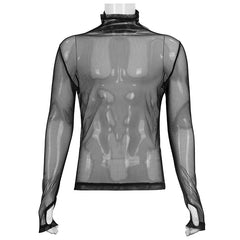 Mesh Langarmshirt