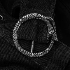 Offener Kilt mit Schnallen
