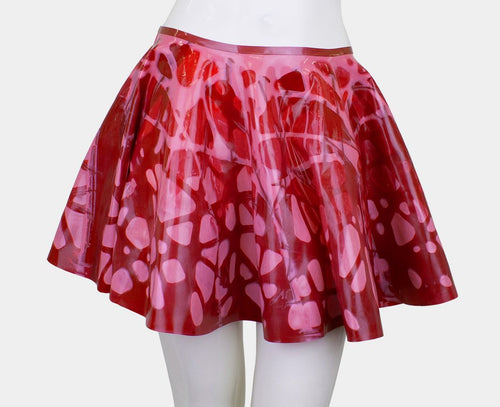 Latex Skirt Flared