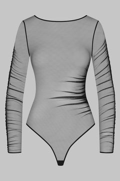 Transparent string body long sleeve