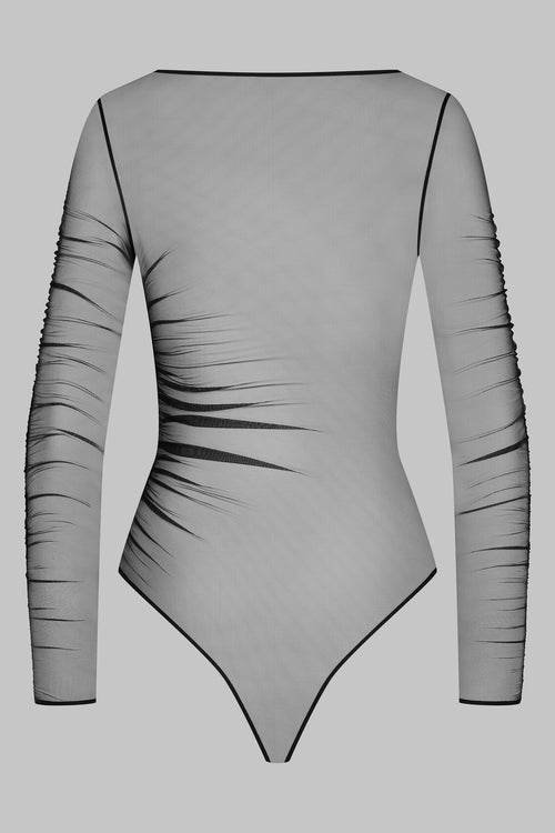 Transparent string body long sleeve