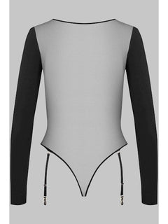 Langarm String Body Mit Mesh